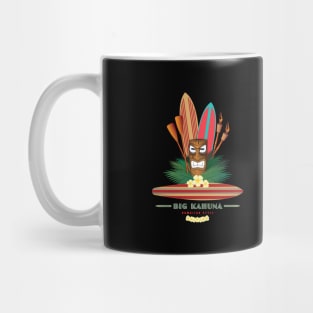 Big Kahuna Hawaiian Style Tiki Paddle Boards Mug